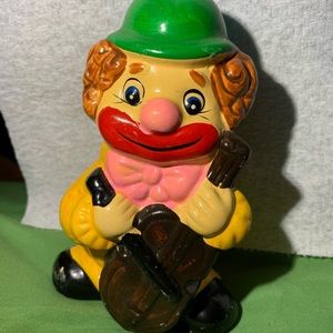 Vintage ceramic clown bank